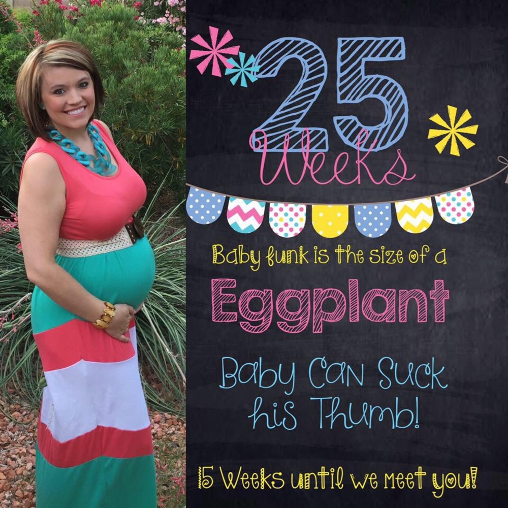 Beautiful chevron maternity maxi dress
